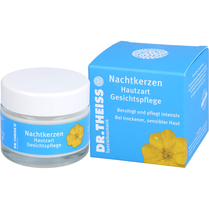 Dr.Theiss Nachtkerzen hautzart Gesichtspflege bei trockener, sensibler Haut, 50 g Creme