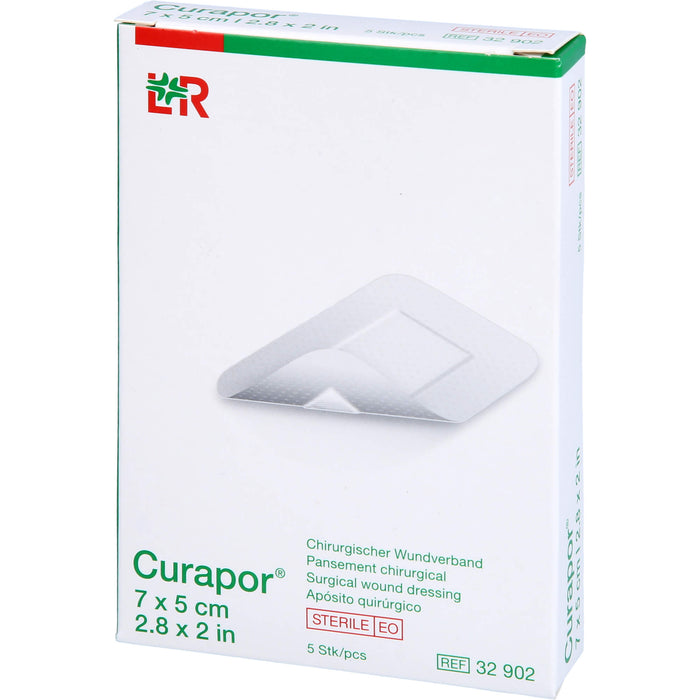 Curapor Wundverband steril 7x5cm, 5 pcs. Patch