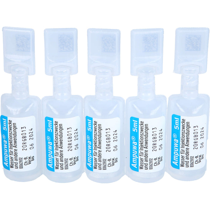 Ampuwa Wasser für Injektionszwecke Polyethylenampullen, 20 pcs. Ampoules