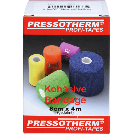 Pressotherm Kohäsive Bandage 8cmx4m gelb, 1 St BIN