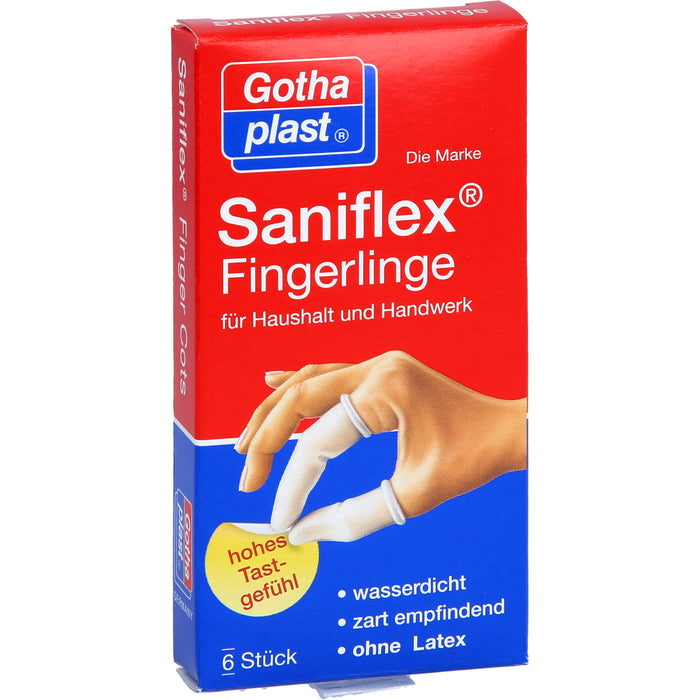 Gothaplast Saniflex Fingerlinge wasserdicht, 6 pc Doigtiers