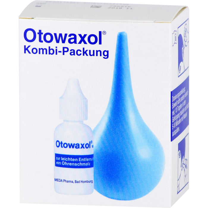 Otowaxol Kombi-Packung Lösung + Ohrenspritze gegen Ohrenschmalz, 10 ml Solution
