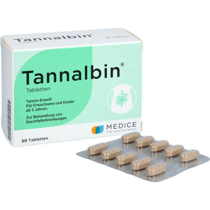 Tannalbin Tabletten 500 mg, 50 pcs. Tablets