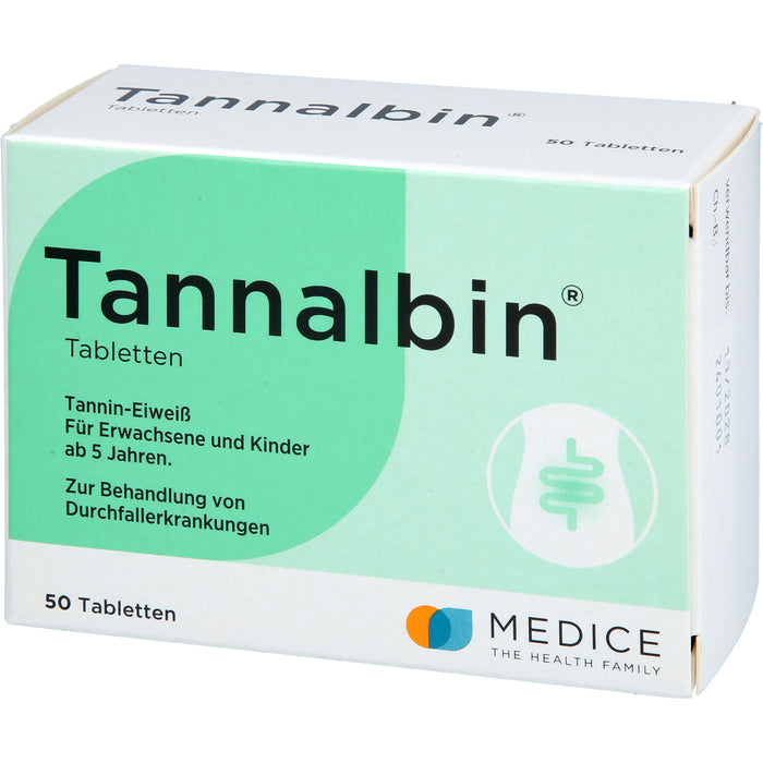 Tannalbin Tabletten 500 mg, 50 pcs. Tablets