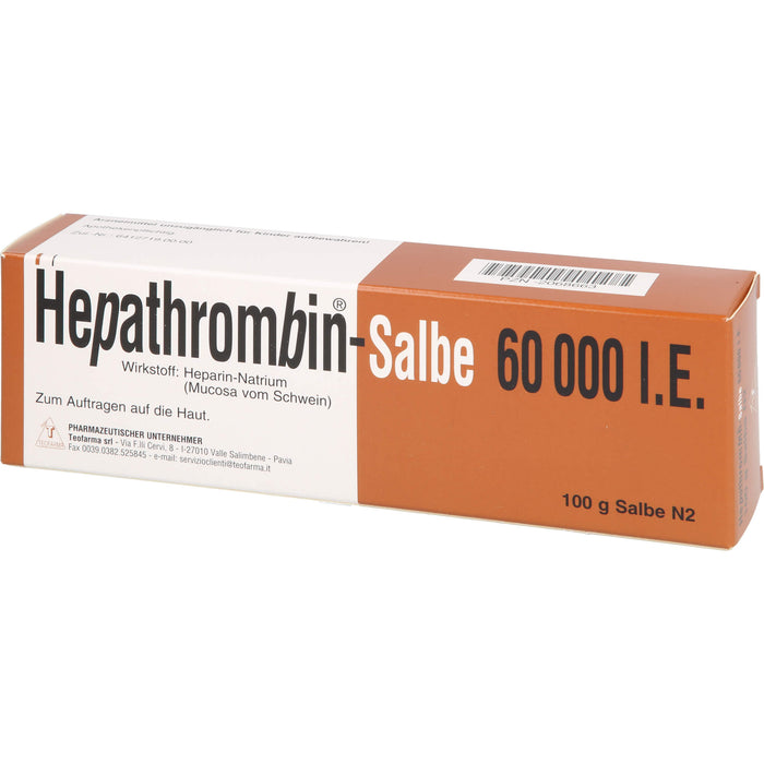 Teofarma Hepathrombin-Salbe 60 000 I.E., 100 g Ointment