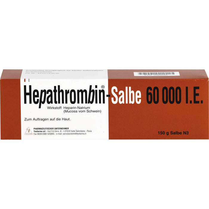 Hepathrombin Salbe 60 000 I.E., 150 g Ointment