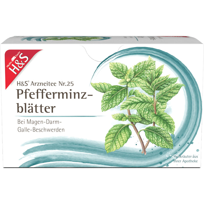 H&S Pfefferminzblätter Arzneitee Nr. 25, 20 St. Filterbeutel