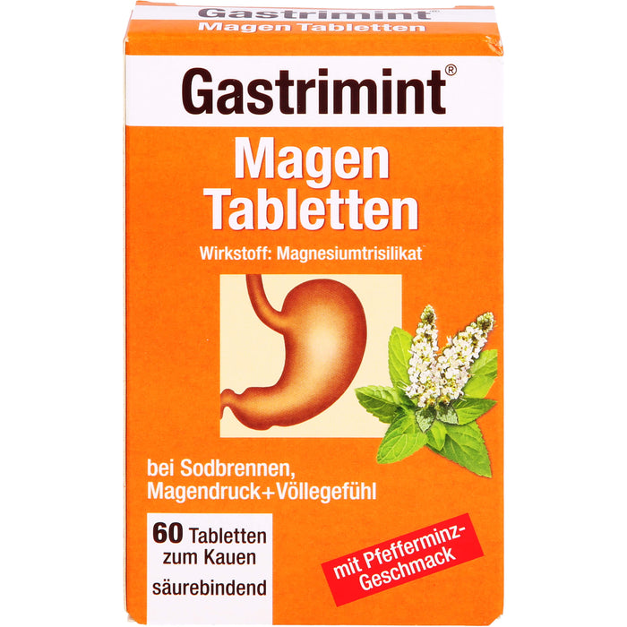 Bad Heilbrunner Gastrimint Magen-Tabletten zum Kauen, 60 pcs. Tablets