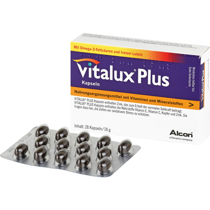 Vitalux plus Lutein und Omega 3 Kapseln, 84 pcs. Capsules