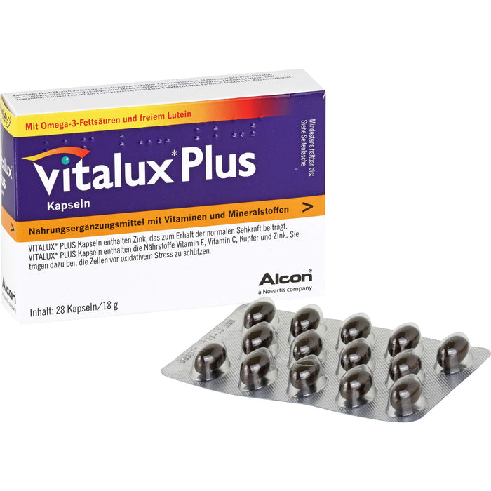 Vitalux plus Lutein und Omega 3 Kapseln, 84 pcs. Capsules