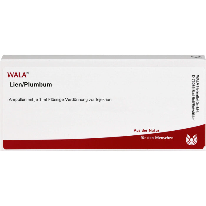 Lien/Plumbum Wala Ampullen, 10X1 ml AMP