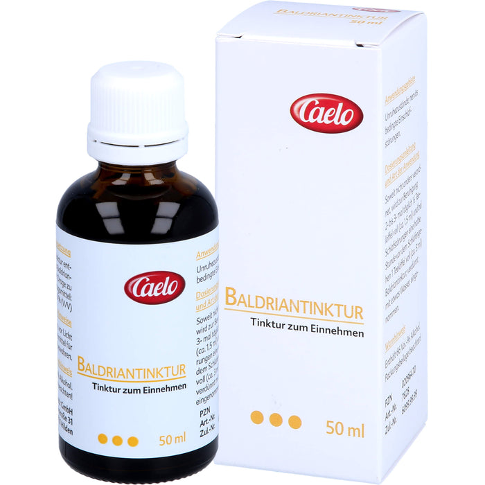 Caelo Baldriantinktur zur Beruhigung bei Einschlafstörungen, 50 ml Solution