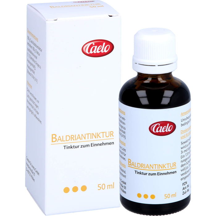 Caelo Baldriantinktur zur Beruhigung bei Einschlafstörungen, 50 ml Lösung