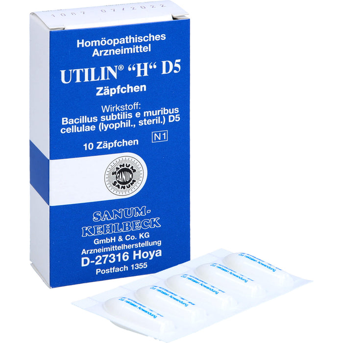 SANUM-KEHLBECK Utilin H D5 Zäpfchen, 10 St. Zäpfchen