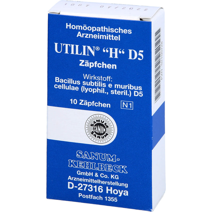 SANUM-KEHLBECK Utilin H D5 Zäpfchen, 10 pcs. Suppositories