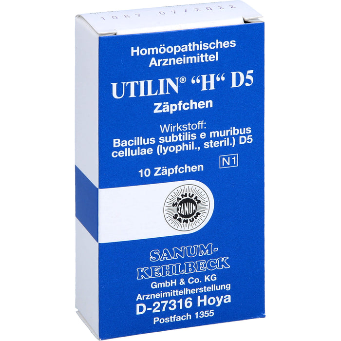 SANUM-KEHLBECK Utilin H D5 Zäpfchen, 10 pcs. Suppositories