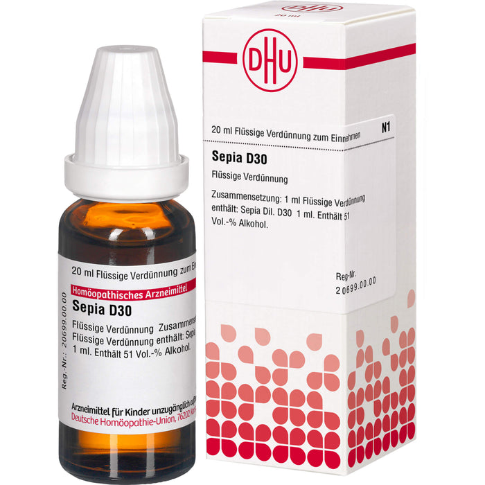 DHU Sepia D30 Dilution, 20 ml Solution