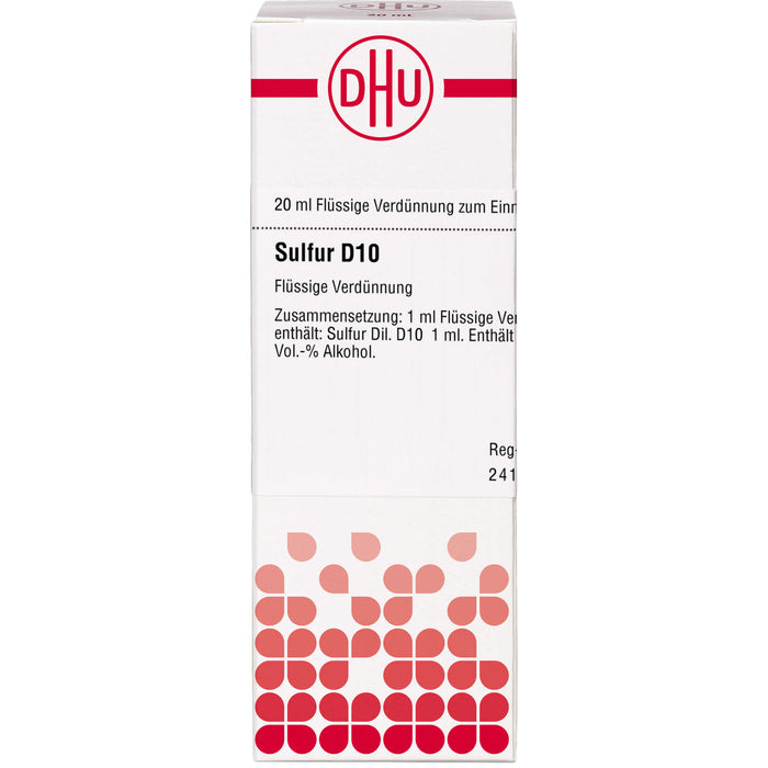 Sulfur D10 DHU Dilution, 20 ml Lösung