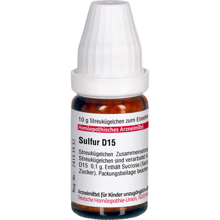 DHU Sulfur D15 Streukügelchen, 10 g Globuli