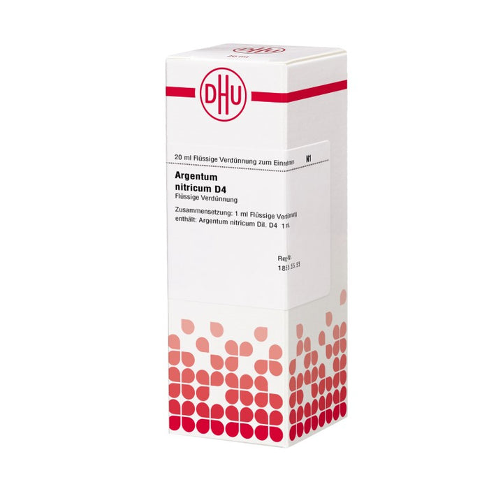 DHU Argentum nitricum D4 Dilution, 20 ml Solution