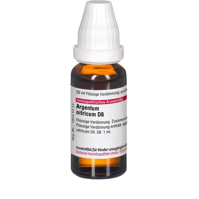 DHU Argentum nitricum D6 Dilution, 20 ml Solution
