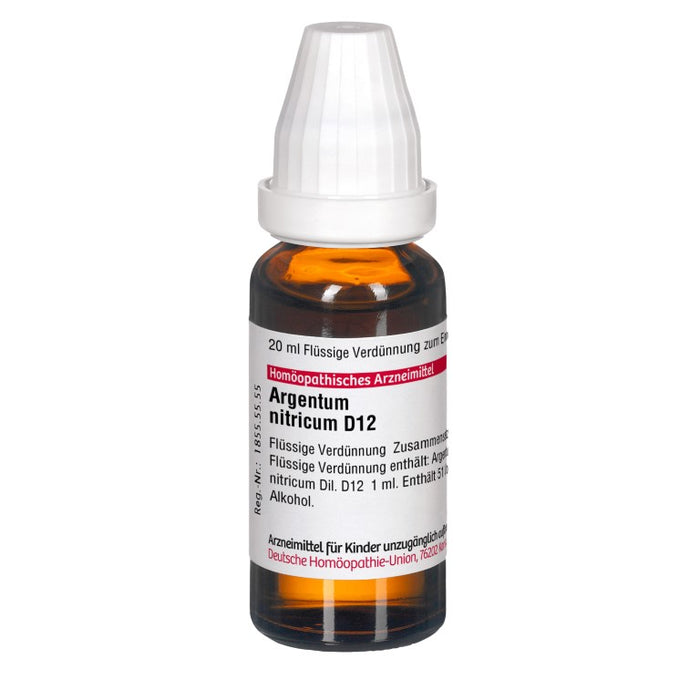 DHU Argentum nitricum D12 Dilution, 20 ml Solution