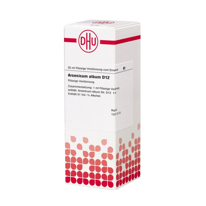 DHU Arsenicum album D12 Dilution, 20 ml Solution