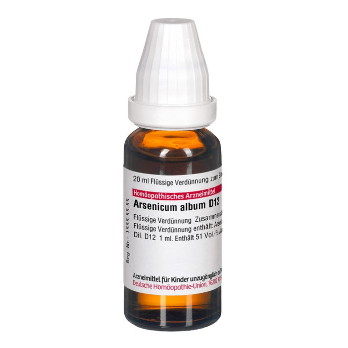 DHU Arsenicum album D12 Dilution, 20 ml Solution