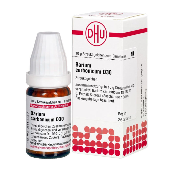 Barium carbonicum D30 DHU Globuli, 10 g Globuli