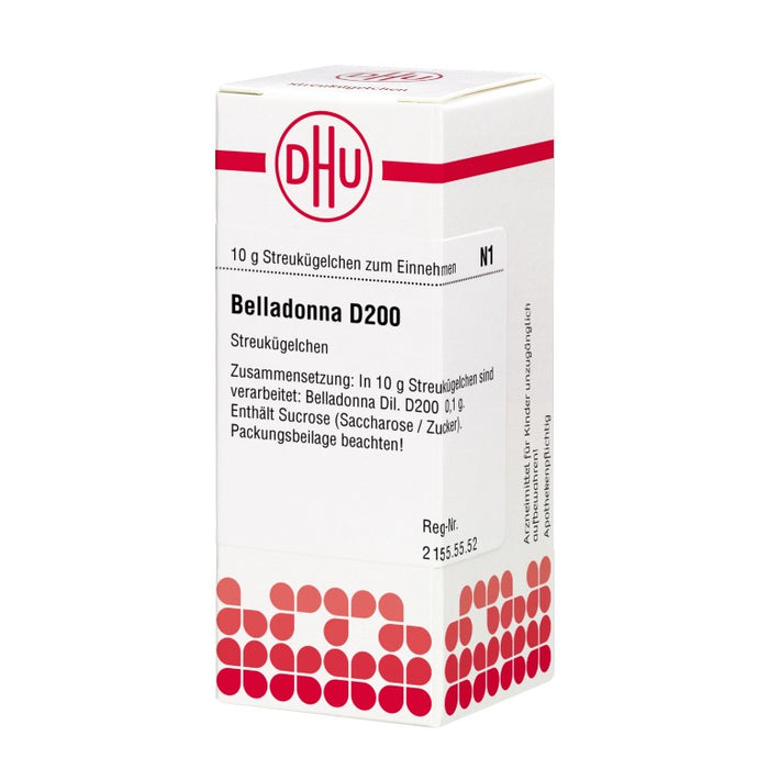 Belladonna D200 DHU Globuli, 10 g Globules