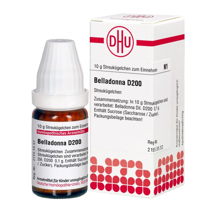 Belladonna D200 DHU Globuli, 10 g Globules