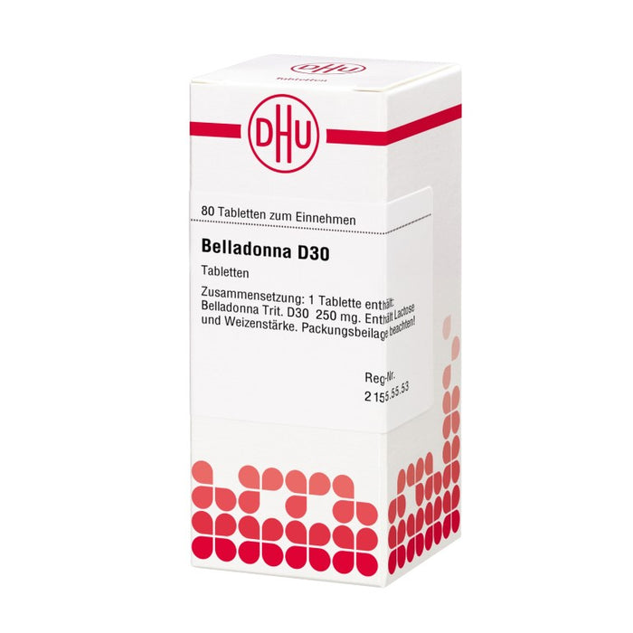 Belladonna D30 DHU Tabletten, 80 pc Tablettes