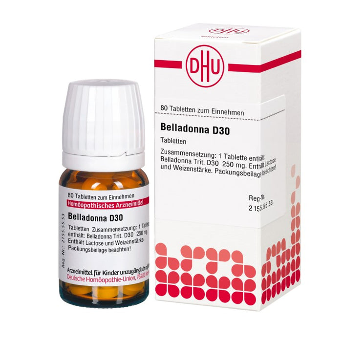 Belladonna D30 DHU Tabletten, 80 pc Tablettes