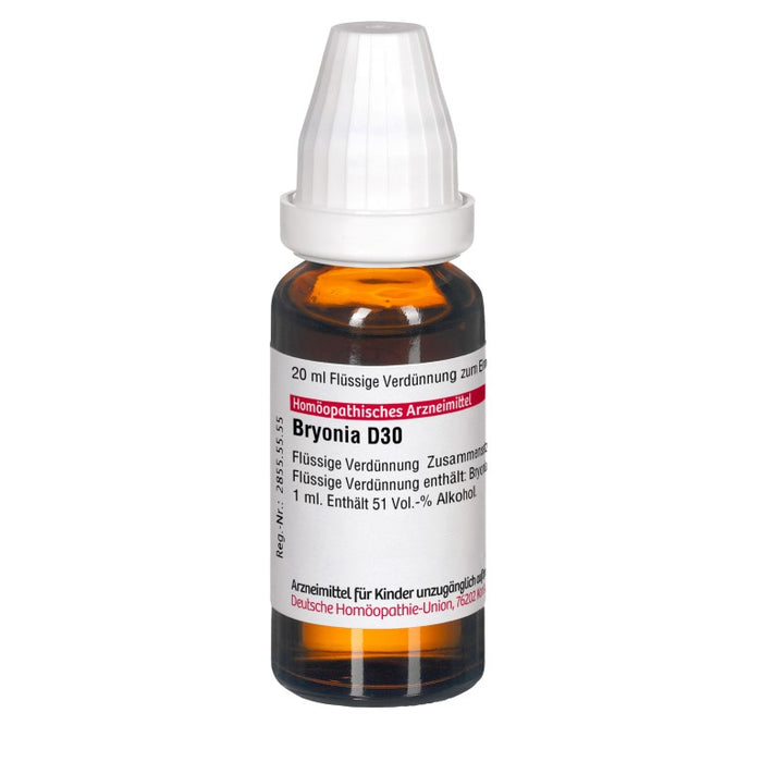 Bryonia D30 DHU Dilution, 20 ml Solution