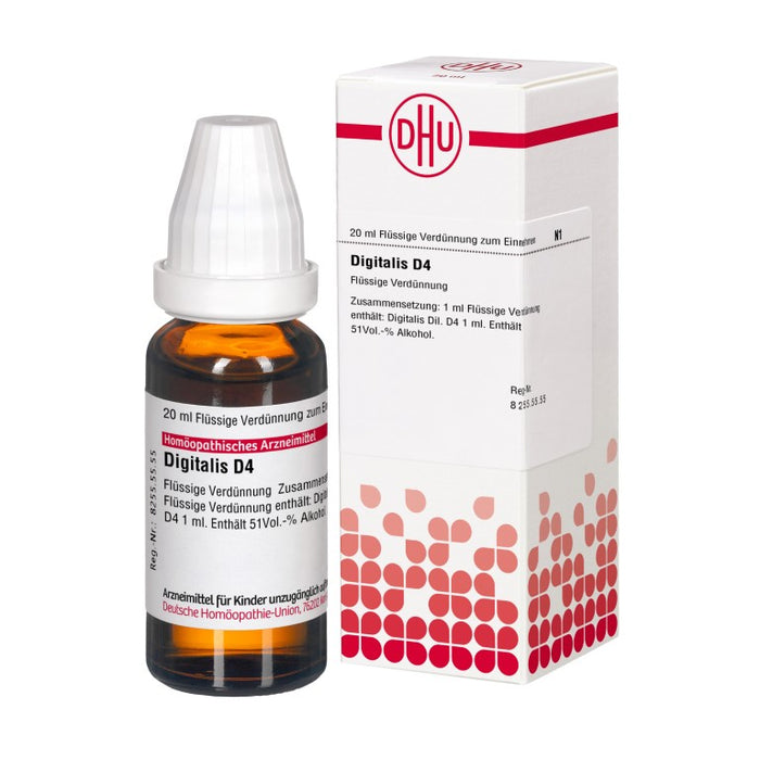 Digitalis D4 DHU Dilution, 20 ml Solution