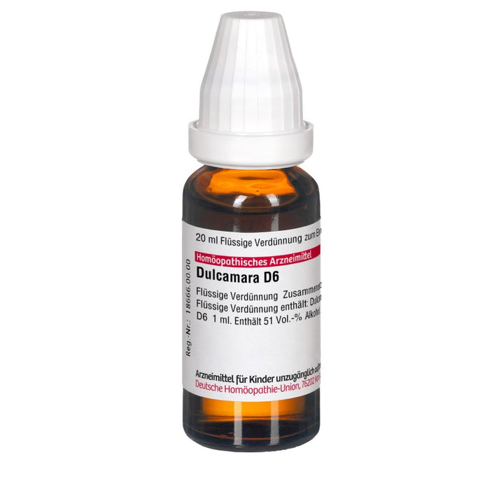 Dulcamara D6 DHU Dilution, 20 ml Solution