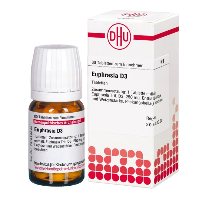 Euphrasia D3 DHU Tabletten, 80 pc Tablettes