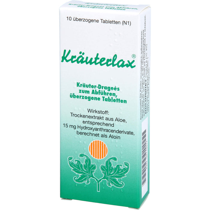 Kräuterlax Kräuter-Dragées zum Abführen, 10 St. Tabletten