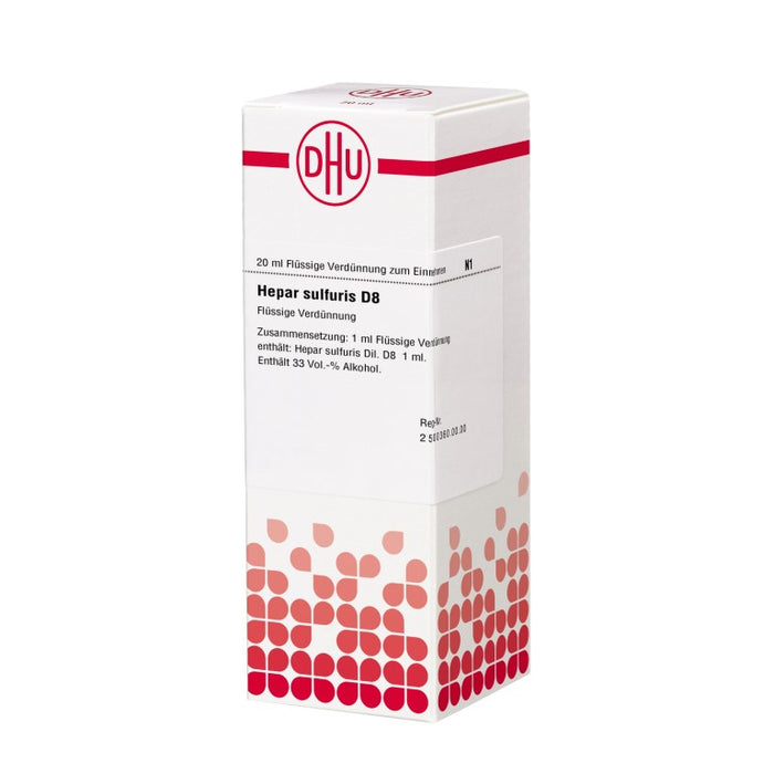 DHU Hepar sulfuris D8 Dilution, 20 ml Solution