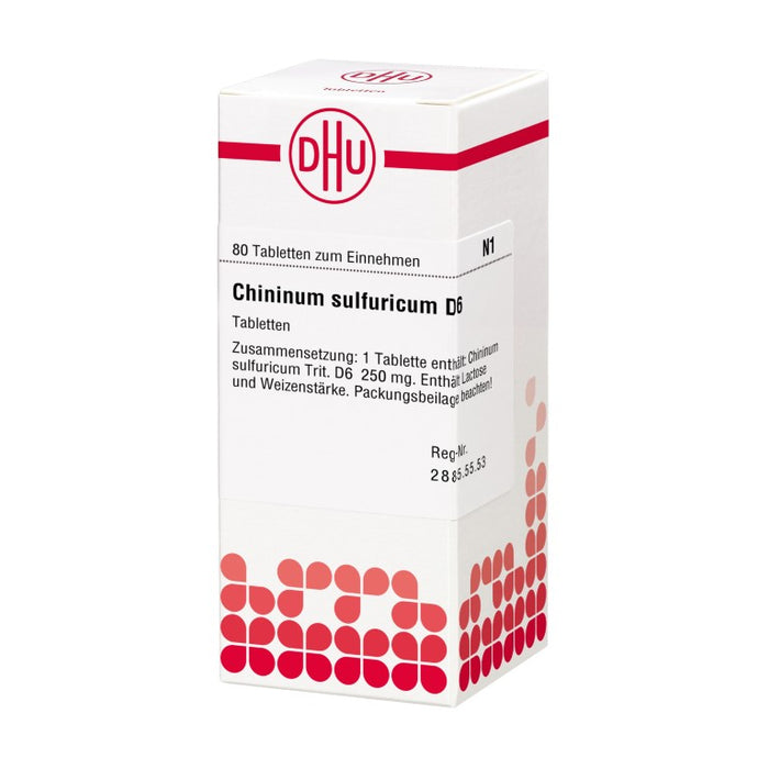 Chininum sulfuricum D6 DHU Tabletten, 80 pcs. Tablets
