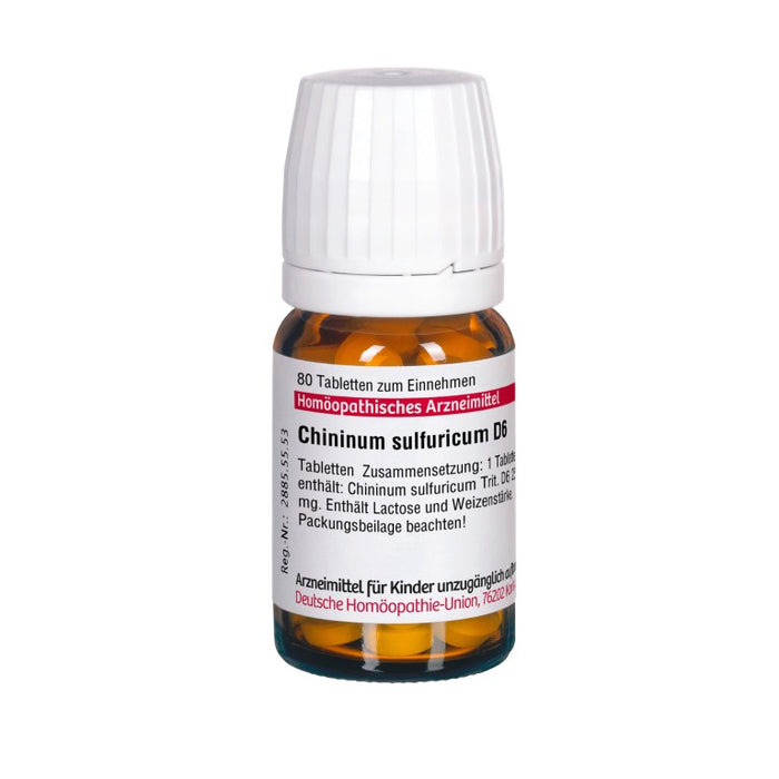 Chininum sulfuricum D6 DHU Tabletten, 80 pcs. Tablets