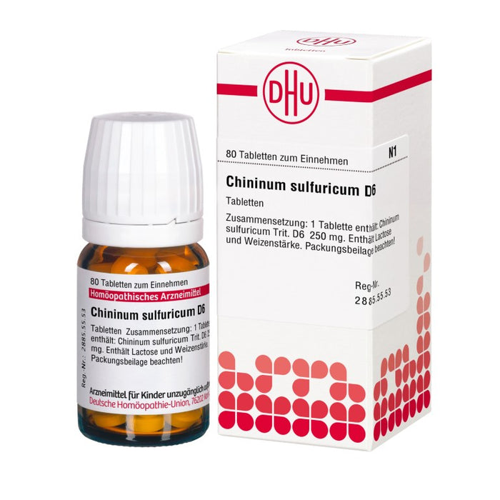 Chininum sulfuricum D6 DHU Tabletten, 80 pcs. Tablets