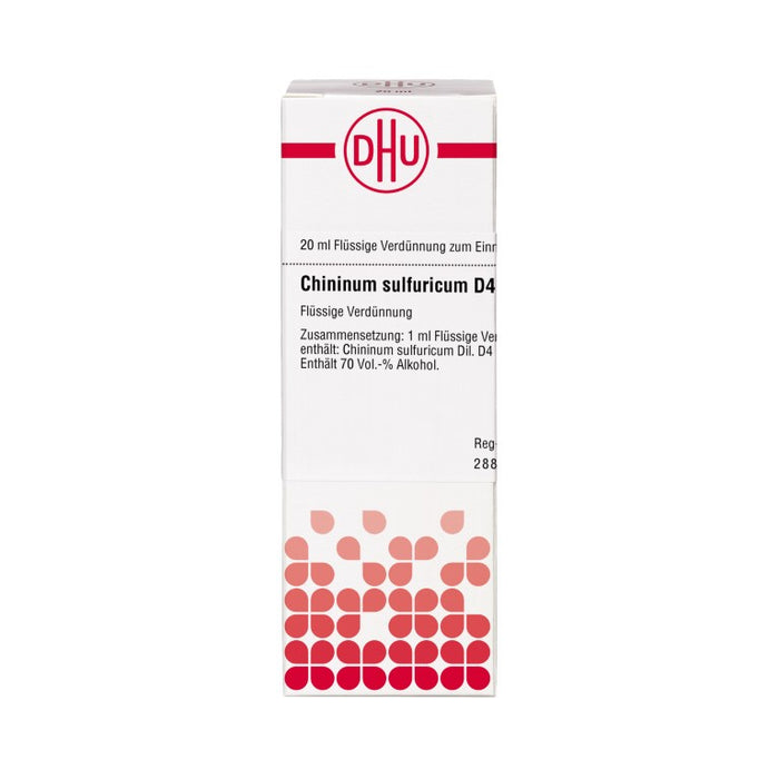Chininum sulfuricum D4 DHU Dilution, 20 ml Lösung