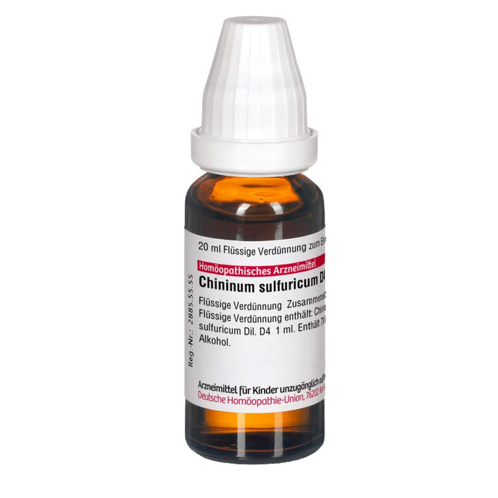 DHU Chininum sulfuricum D4 Dilution, 20 ml Solution