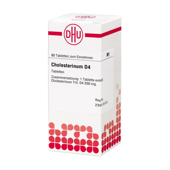 Cholesterinum D4 DHU Tabletten, 80 pc Tablettes