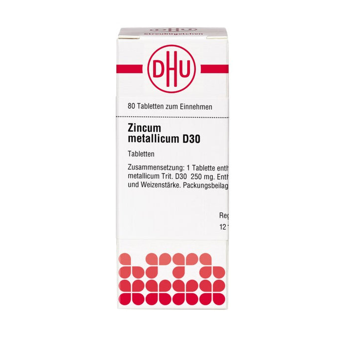 Zincum metallicum D30 DHU Tabletten, 80 St. Tabletten