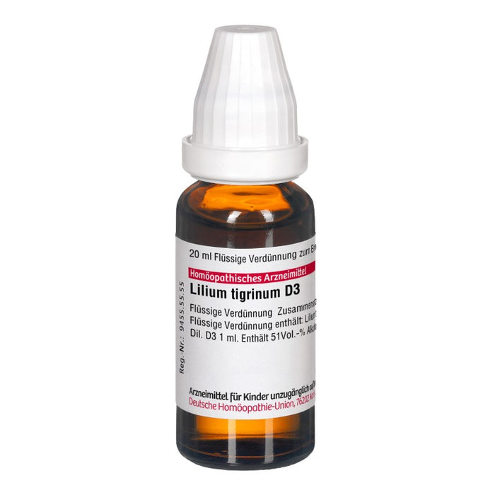 Lilium tigrinum D3 DHU Dilution, 20 ml Solution