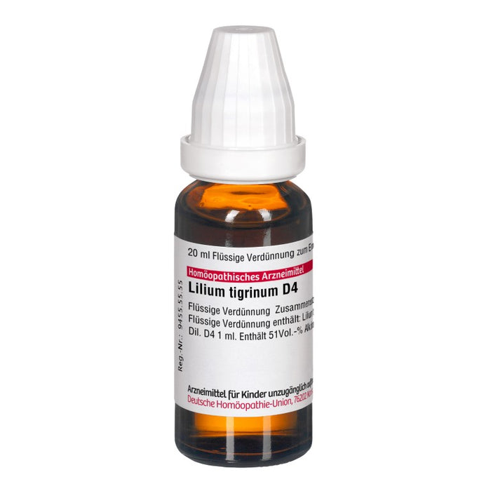 DHU Lilium tigrinum D4 Dilution, 20 ml Solution