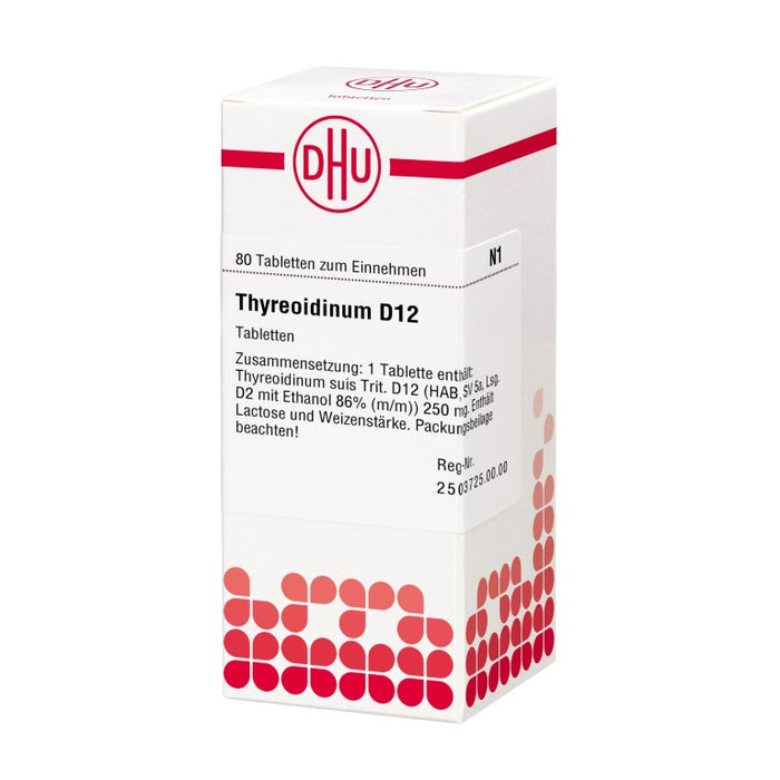 Thyreoidinum D12 DHU Tabletten, 80 pc Tablettes