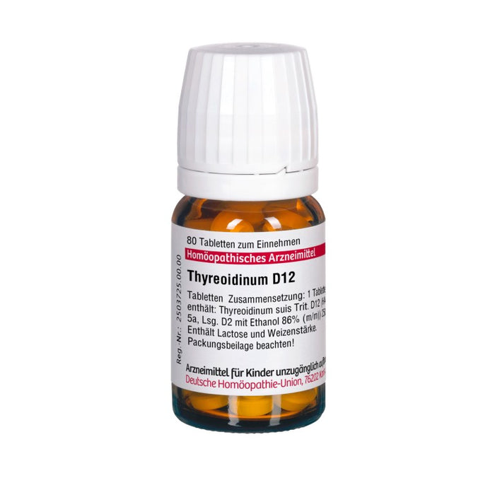 Thyreoidinum D12 DHU Tabletten, 80 pc Tablettes